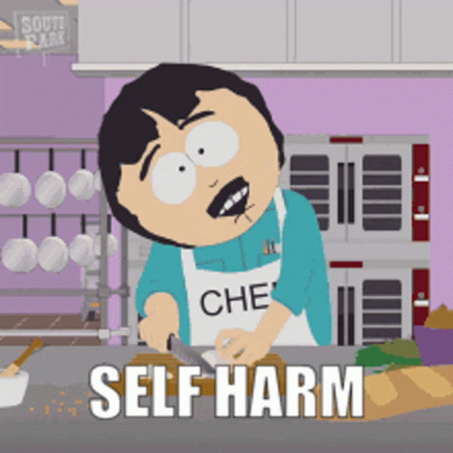 Randy Marsh Self Harm South Park GIF