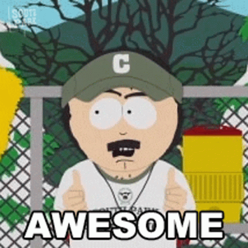 Randy Marsh Awesome Reaction South Park GIF