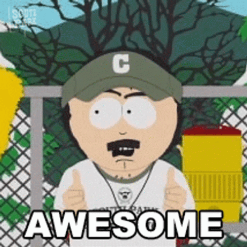 Randy Marsh Awesome Reaction South Park GIF