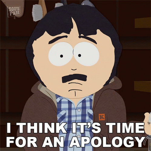 Randy Marsh Saying Time For An Apology GIF