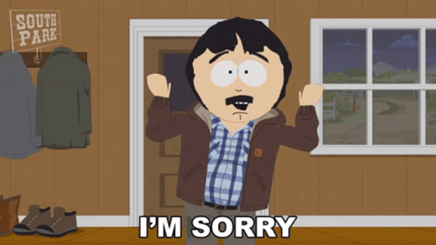 Randy Marsh Saying Sorry GIF