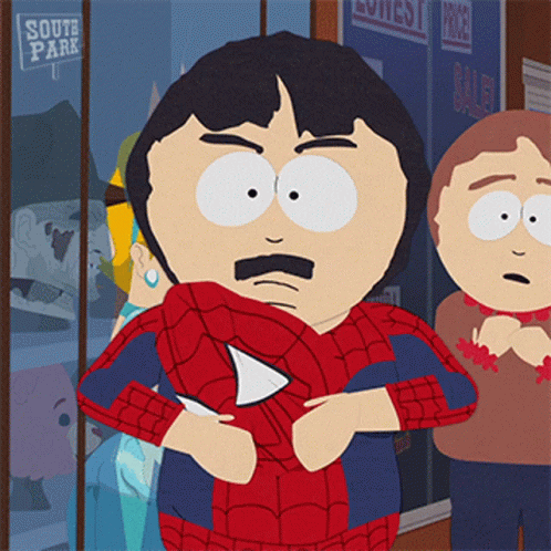 Randy Marsh Spooderman Suit GIF
