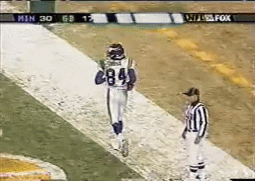 Randy Moss Naughty Mid Field Squat GIF