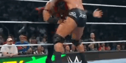 Randy Orton Body Slamming Jacob Fatu GIF