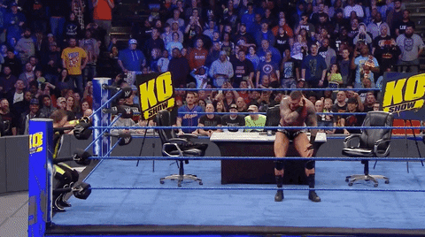 Randy Orton Dodging Opponent GIF