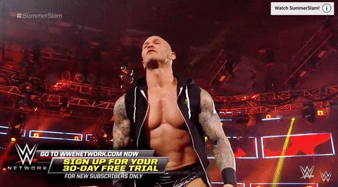 Randy Orton Flexing Muscles GIF