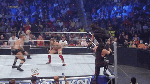 Randy Orton Head Lock Knock Down GIF