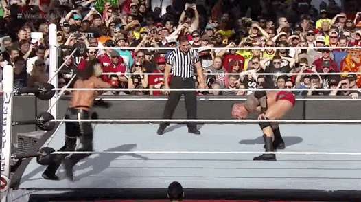 Randy Orton Intense Wrestling Match Up GIF