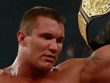 Randy Orton Showing Off Championship Belt GIF