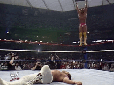 Randy Savage Jumping From Rope GIF