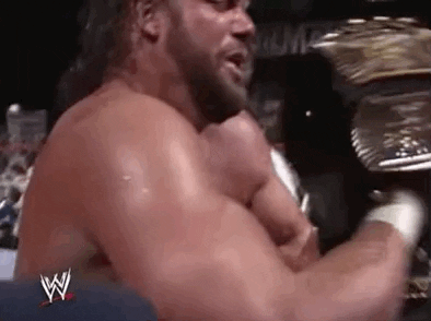 Randy Savage Kissing Championship Belt GIF