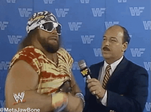 Randy Savage Running Away GIF