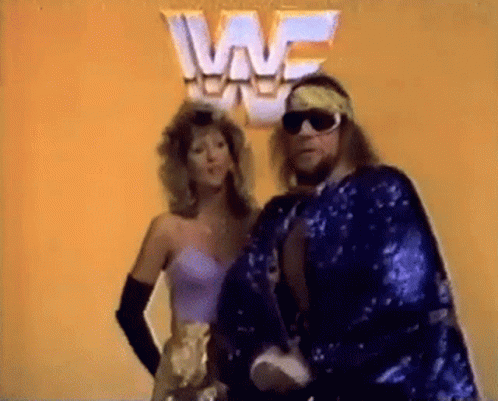 Randy Savage Wearing Shiny Cloak GIF