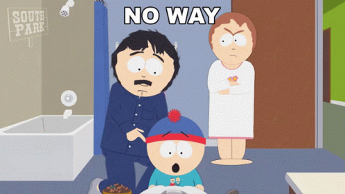 Randy South Park Holding Red Cup Saying Why