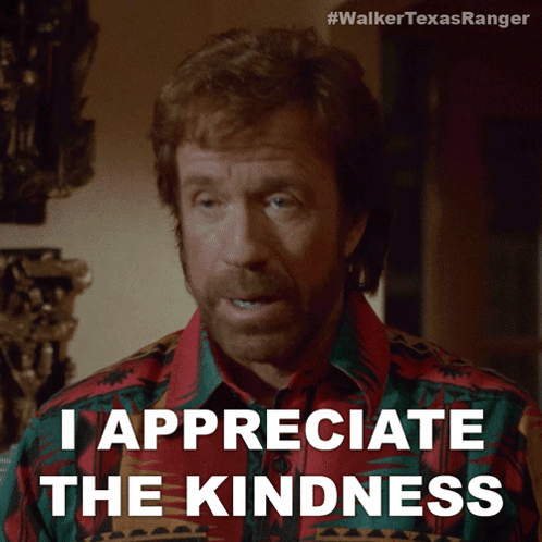 Ranger Cordell Walker I Appreciate The Kindness GIF