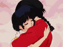 Ranma And Akane Sweet Hug GIF