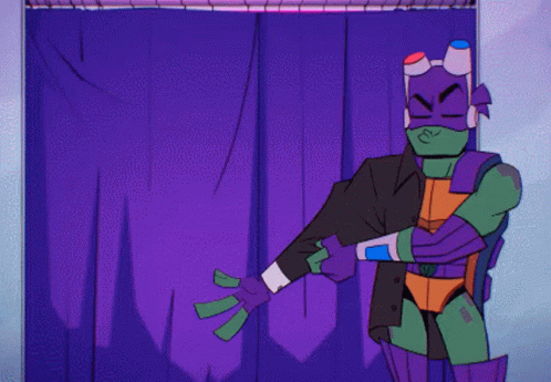Raphael Donatello Fighting Slap Force GIF