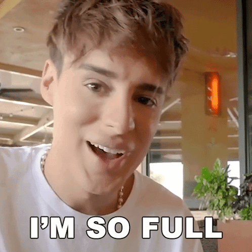 Raphael Gomes I'm So Full GIF