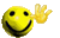 Rapid Hello Wave From Pixelated Smiley Emoji GIF