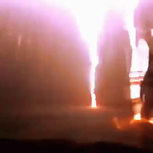 Rapid Yellow Lightning Sky GIF