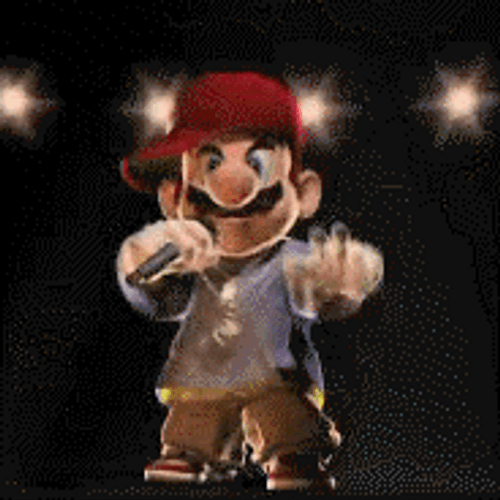 Rapper Gangsta Super Mario GIF