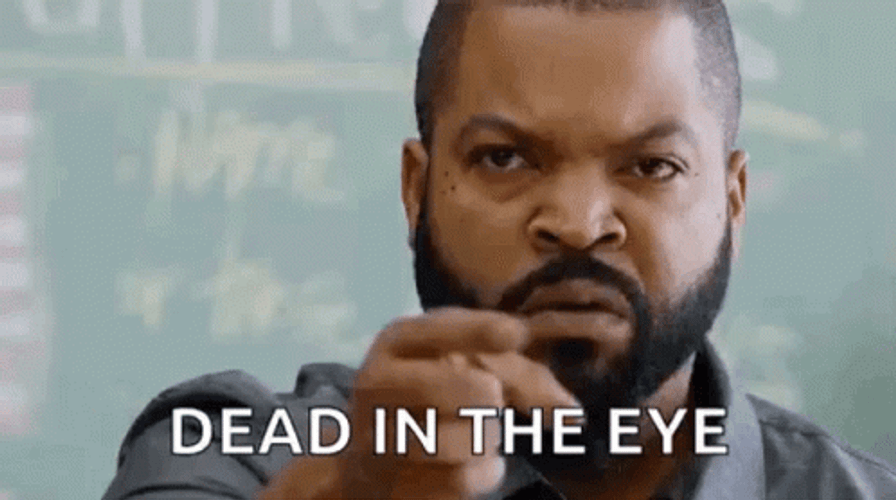 Rapper Ice Cube You're Dead Black Eye GIF