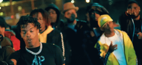 Rapper Lil Baby Performing With Audience GIF