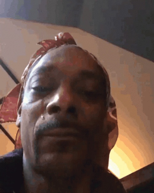 Rapper Snoop Dogg Crying Meme GIF