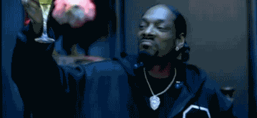 Rapper Snoop Dogg Partying GIF