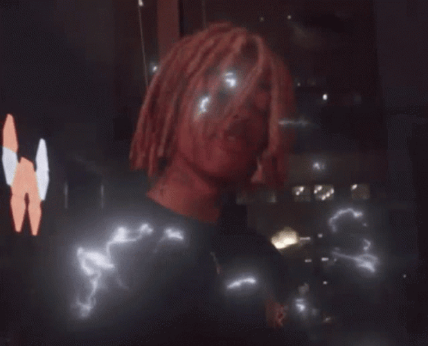 Rapper Sofaygo Fiery Sphere Glitch GIF