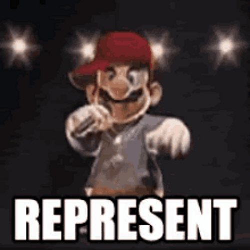 Rappers Mario Represent GIF