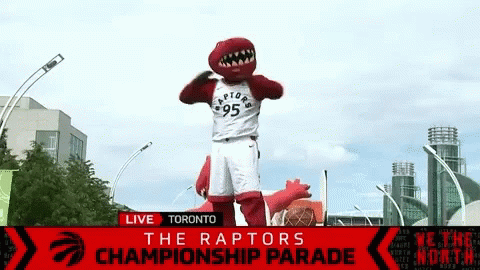 Raptors Championship Parade Broadcast GIF