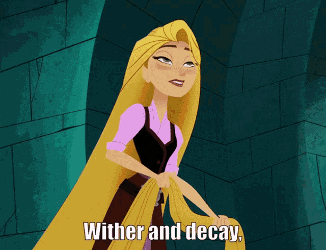 Rapunzel Black Hair End This Destiny Scene GIF