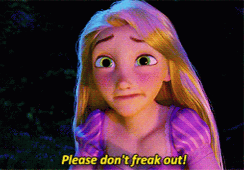 Rapunzel Convincing Please Dont Freak Out GIF