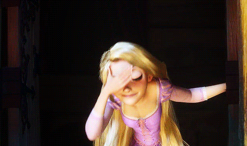 Rapunzel Hand Brushing Hair GIF