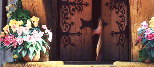 Rapunzel Opening The Windows GIF