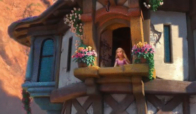 Rapunzel Singing By The Window GIF