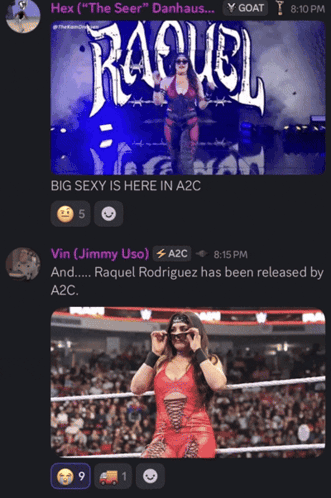 Raquel Rodriguez Has Been Released By A2c According To A2c GIF