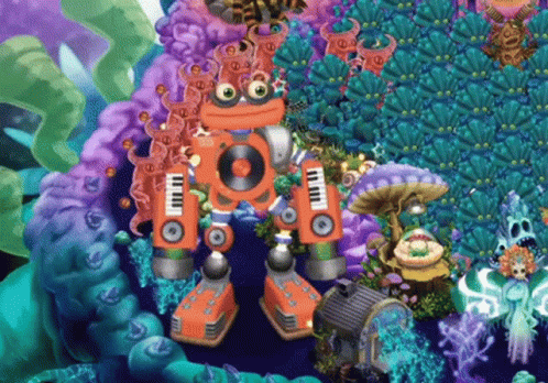 Rare Epic Wubbox Grooving Underwater GIF