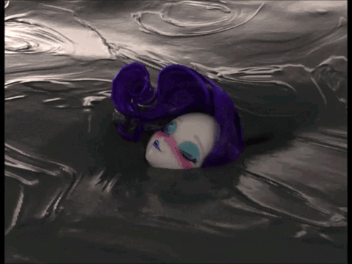 Rarity Sinking On Quicksand GIF