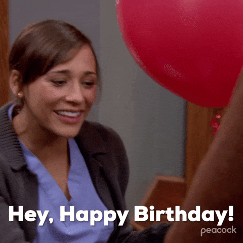 Rashida Jones Birthday Greeting GIF
