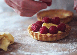 Raspberry Tart Topper GIF