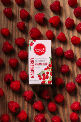 Raspberry Real Fruit Gummies GIF