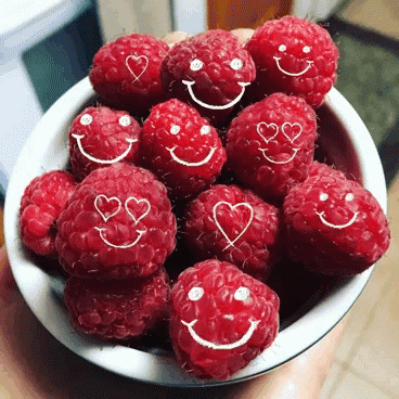 Raspberry Red Smiley Emoji GIF