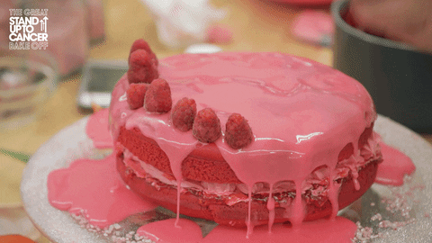 Raspberry Pink Baking GIF