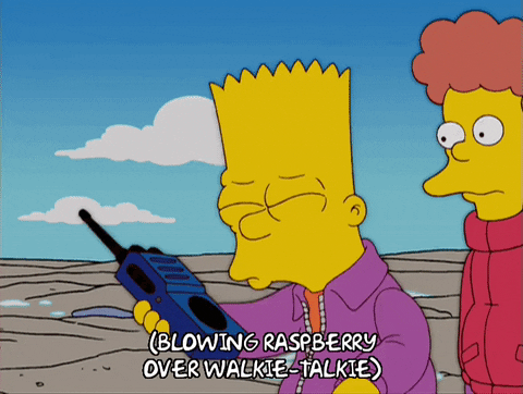 Raspberry Surprised Bart Simpson GIF