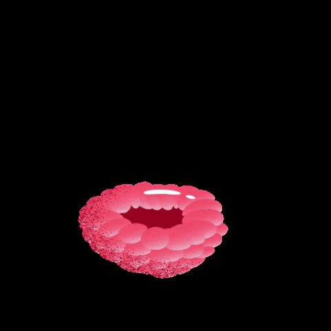 Cute Heart Shaped Raspberry GIF