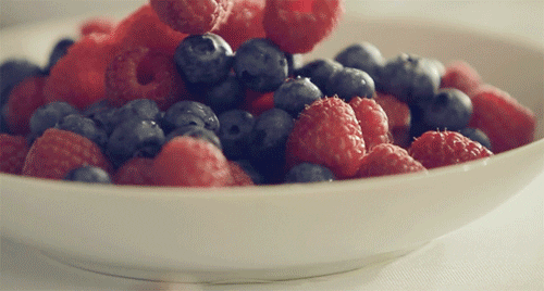 Raspberry Fruit Salad Food GIF