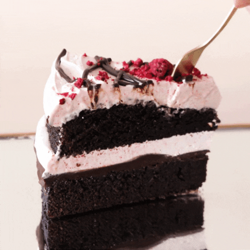 Raspberry Black Forest Cake Chocolate GIF