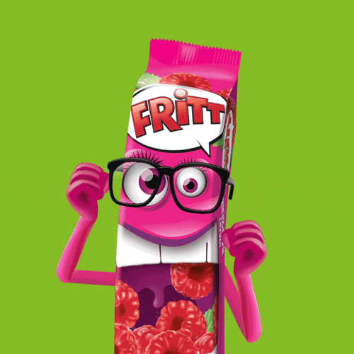 Raspberry Fritt Mascot GIF